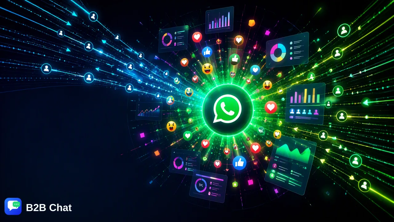 B2B Chat illustration for How to Use WhatsApp Channels for Business: A Strategic Guide to One-to-Many Communication